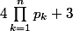 4\prod_{k=1}^np_k+3